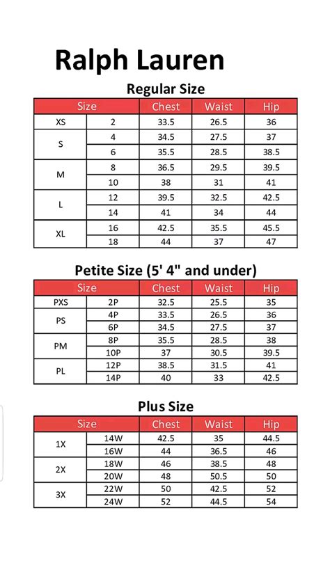 ralph lauren 2xb|ralph lauren 2xb size chart.